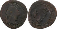 France Double Tournois Henri III, Rennes, Cuivre, Gadoury:455 -