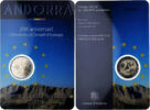 Andorre 2 Euro Conseil de l'Europe, BU, Madrid, Bimétallique -