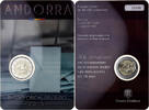 Andorre 2 Euro majorité à 18 ans, BU, Monnaie de Paris, Bimétallique -