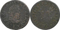 France Double Tournois Louis XIII, Aix, Cuivre, CGKL:258 -