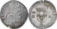 France Teston à la tête nue Henri II, La Rochelle, Buste A, Argent -