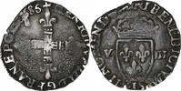 France 1/8 Ecu Henri III, Bayonne, Argent, Gadoury:485 -