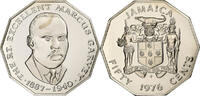 Jamaïque 50 Cents Marcus Garvey, Franklin Mint, BE, Cupro-nickel -