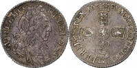 Royaume d'Angleterre 6 Pence Guillaume III, Londres, Argent -