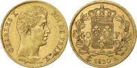 France 40 Francs Charles X, Paris, Or, Gadoury:1105, KM:721.1 -