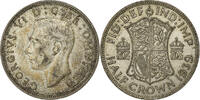 Grande-Bretagne 1/2 Crown George VI, British Royal Mint, Argent -