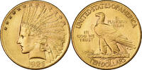 États-Unis 10 Dollars Indian Head, Philadelphie, Or, KM:130 -