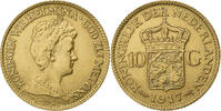 10 Gulden 1917 Utrecht Niederlande Wilhelmina I, Utrecht, Gold, VZ, KM:149 VZ