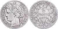 France 2 Francs Cérès, Bordeaux, Argent, Gadoury:530a, KM:817.2 -