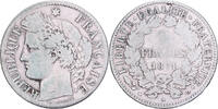 France 2 Francs Cérès, Paris, Petit A, Argent, Gadoury:530, Le -