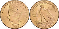 États-Unis 10 Dollars Indian Head, Philadelphie, Or, KM:130 -
