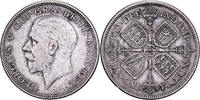 Grande-Bretagne Florin, Two Shillings George V, Argent, KM:834 -