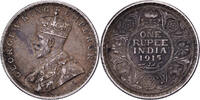 Inde Rupee George V, Calcutta, Argent, KM:524 -