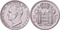 Monaco 5 Francs Rainier III, Paris, Argent, KM:141 -