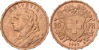 Suisse 20 Francs Vreneli, Bern, Or, KM:35 -