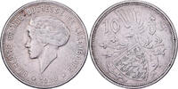 Luxembourg 10 Francs Charlotte, Stuttgart, Argent, KM:39 -