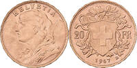 Suisse 20 Francs Vreneli, Bern, Or, KM:35 -