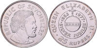 Seychelles 25 Rupees Élisabeth II, British Royal Mint, Silver Jubilee -