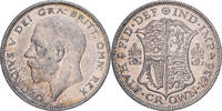 Grande-Bretagne Half crown George V, British Royal Mint, Argent -