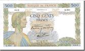 France 500 Francs Billet, 500 F 1940-1944 ''La Paix'', 1940-05-16 -