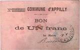 France 1 Franc Appilly -