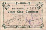 France 25 Centimes 1915-08-25, Pirot:02-1309 -