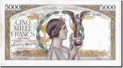 France 5000 Francs Billet, 5 000 F 1934-1944 ''Victoire'', 1944-03-23 -