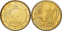 Estonie 10 Centimes Vantaa, Or nordique -