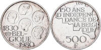 Belgique 500 Francs, 500 Frank Bruxelles, Silver Clad Copper-Nickel -