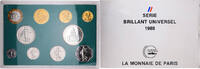 France Coffret 1 c. à 100 frs. 1988 MDP MDP, Série BU FDC