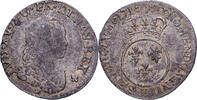 France 1/10 Écu vertugadin Louis XV, Bordeaux, réformé, Argent -