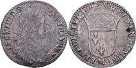 France 1/12 Écu, portrait apollinien Louis XIV, Toulouse, Argent -
