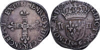 France Quart Ecu Henri III, Rennes, Argent, Duplessy:1133 -
