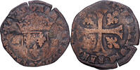 France Douzain aux deux H Barcelonnette, Rare, Billon -