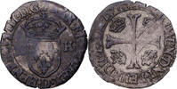 France Douzain aux deux H Henri III, Lyon, Billon, Duplessy:1140 -