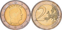Monaco 2 Euro 2011 MDP Albert II, MDP, Bim&eacute;tallique, KM:195 UNZ 12,95 EUR  + 4,95 EUR frais d'envoi