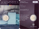 Andorre 2 Euro 2015 MDP droits politiques, MDP, Bim&eacute;tallique, KM:529 STGL 29,95 EUR  + 4,95 EUR frais d'envoi