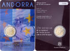 Andorre 2 Euro 2015 MDP Accord Douanier, MDP, Bim&eacute;tallique, KM:530 STGL 29,95 EUR  + 4,95 EUR frais d'envoi