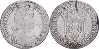 France 1/12 Ecu à la mèche longue Louis XIV, Aix, Argent -