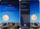 Andorre 2 Euro Conseil de l'Europe, Madrid, Bimétallique, KM:528 -