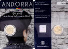 Andorre 2 Euro Nouvelle Réforme, Madrid, Bimétallique, KM:531 -