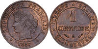 France 1 Centime 1887 Paris C&eacute;r&egrave;s, Paris, Bronze, Gadoury:88 SS 19,95 EUR  + 4,95 EUR frais d'envoi