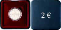 Belgique 2 Euro 150 ans de la Croix Rouge, BU, Royal Belgium Mint -
