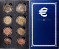 Portugal Set 1 ct. - 2 Euro Années mélangées, Lisbonne -