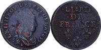 France Liard de France Louis XIV, Cuivre, Gadoury:80 -