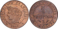 France 1 Centime Cérès, Paris, Bronze, Gadoury:88 -
