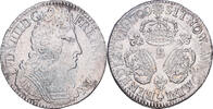 France Ecu aux 3 couronnes Louis XIV, Rouen, Argent, Gadoury:229 -