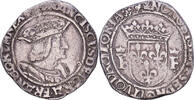 France Teston François Ier, Lyon, 10e type, Argent -