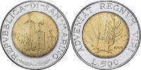 Saint-Marin 500 Lire Rome, Bimétallique, KM:301 -