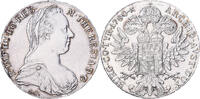 Autriche Thaler Joseph II, Refrappe, Argent, KM:T1 -